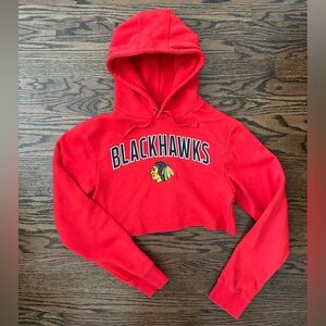 Chicago Blackhawks Cropped Hoodie